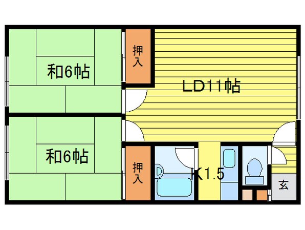 コ－ポ田畑の物件間取画像